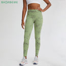 SHINBENE CLASSIC 3.0-TIE DYE Naked Feel Fitness Workout Legging Women No Camel Toe Yoga Pants Sport Gym Legging 2-12