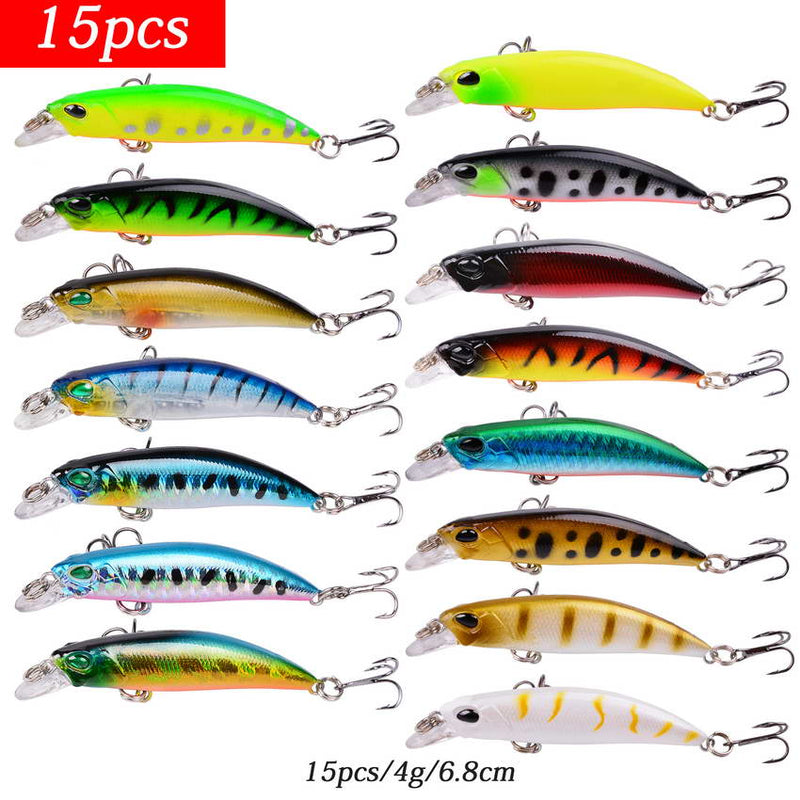 Almighty Mixed Fishing Lure Kits Wobbler Crankbait Swimbait Minnow Hard Baits Spiners Carp Bait Set Fishing Tackle