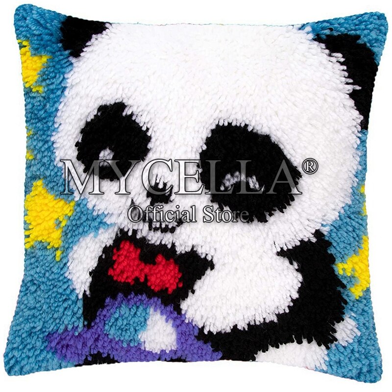 Animals Latch Hook Cushion Pillow Mat DIY Crafts Skull Pattern Cross Stitch Needlework set Crocheting Cushion embroidery pillow