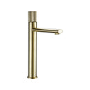 Deck Mount Water Faucet Mixer Tap Single Knurled Handle One Hole Hot Cold Washbasin Bathroom Basin Swivel Knurling Knob Design