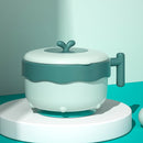 JMSC Food Warm Injection Hot Water Insulation Kids Dishes Stainless Steel Tableware Baby Sucker Feeding Bowl Plate Cute Gadgets