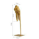 Nordic Creative Resin Simulated Animal Parrot Bird Crafts Ornaments Gold Modern Home Desktop Decoration Miniature Figurines