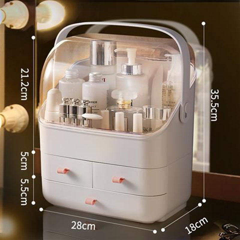 Makeup Organizer For Cosmetic Large Capacity Cosmetic Storage Box Organizer Desktop Jewelry Nail Polish Makeup Drawer Container