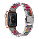 Correa de reloj de resina de acero inoxidable para apple watch 5 band 44mm iwatch 42mm Series 5 4 3 2 accesorios de muñeca loop 40m pulsera