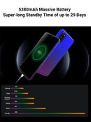 Blackview A70 Android 11 Smartphone 6.52 Inch Display Octa Core 3GB RAM+32GB ROM 5380mAh 13MP Rear Camera 4G Mobile Phone