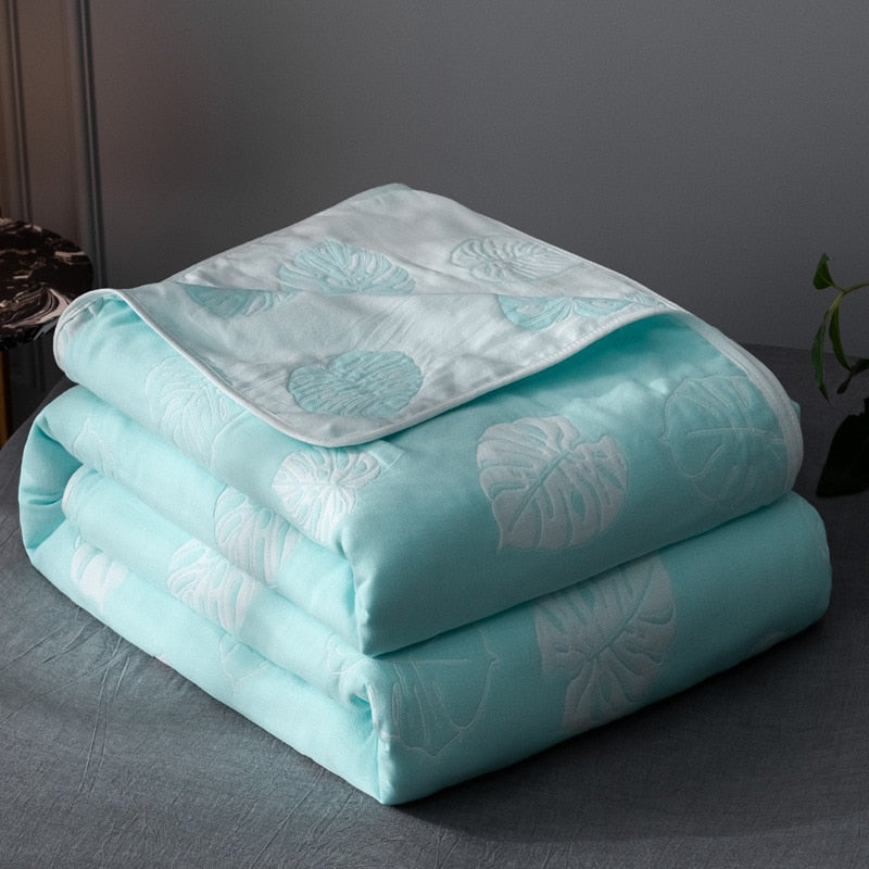 New 6 Layer 100% Cotton Gauze Baby Blankets Baby Muslin Swaddle for Newborn Soft Breathable Small Quilt Knee Blanket Bath Towel