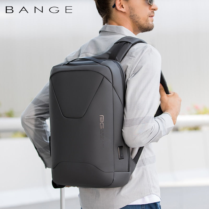 BANGE New Men Anti Theft Waterproof Laptop Backpack 15.6 Inch Daily Work Business Backpack School back pack mochila for Male