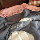 Baby Blankets Newborn Swaddle Baby Wrap knitted Blanket For Kid Rabbit Cartoon Plaid Infant Toddler Bedding Swaddling