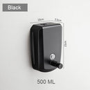 500/800/1000/1200 ml Soap Dispenser Wall Mount Black 304 Stainless Steel Soap Dispensers Leakproof Bathroom Soap Pump