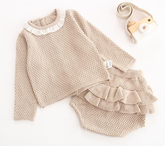 Baby Clothing Set Knitting Pullover Baby Girls Clothes Toddler Boys Clothes  Sweater and Pants Baby Set Kids Boutique Clothes