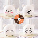 Panda Bear Dog LED Night Light Touch Sensor Colorful Rechargeable Bedroom Silicone Animal Lamp for Children Baby Sleeping Gift