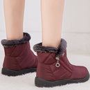 Nuevos zapatos cálidos para mujer, botas con cremallera de alta calidad para mujer, botines de invierno sólidos para mujer, zapatos impermeables para mujer