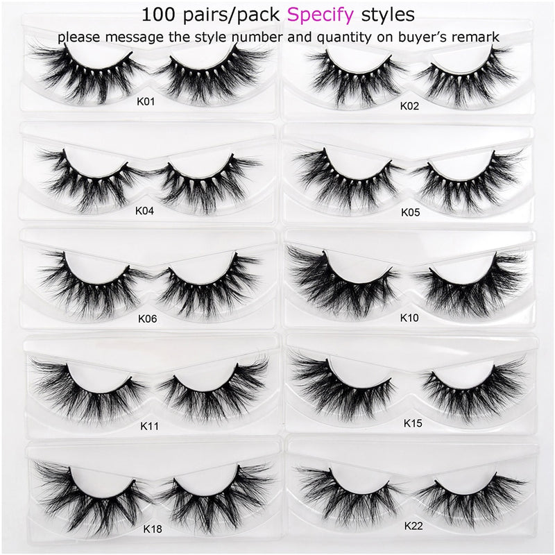 30 pairs/pack Visofree Lashes 3D Mink Eyelashes Full Strip Lashes Handmade Premium Mink Hair Multi-use False Eyelashes Makeup