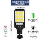 KSIJEH LED Solar Light Outdoor Solar Lamp Solar Powered Sunlight Waterproof PIR Motion Sensor Street Light For Garden Decoration