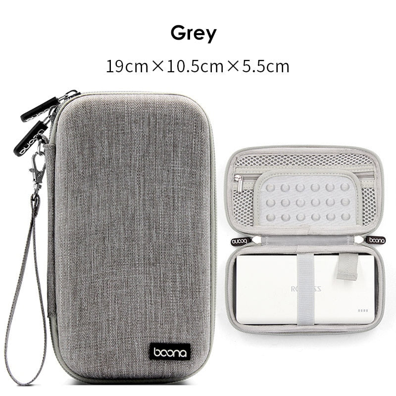 Hard Shell Digital Gadgets Storage Bag for Mac Adapter Mouse Data Cable Earphone HDD Electronics Gadgets Organizer Case