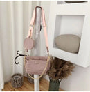 3 pcs set Designer Women Shoulder Bags PU Leather Purse and Handbags alligator Female Crossbody Bag wide strap messenger bag