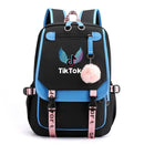 TikTok Backpack Luminous School Bags For Teenagers Boys Girls Laptop Backpack Large Capacity Travel Mochila Escolar