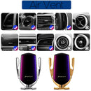 Automatic Clamping Car Wireless Charger 10W Quick Charge for iPhone 14 13 12 11 Pro Max X 8 Pro Qi Infrared Sensor Phone Holder