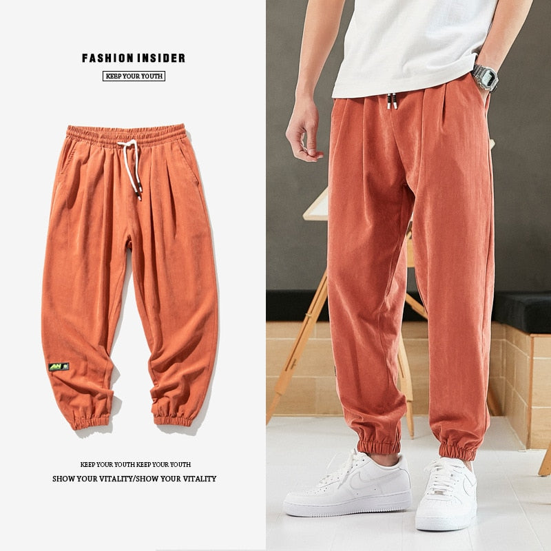 Big 5XL 6XL 7XL 8XL Men Casual New Solid Sweatpants Mens Hip Hop Casual Harem Pants Streetwear Male Trousers Plus Size Bottoms