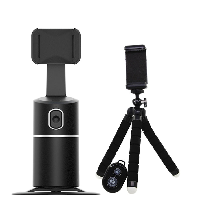 Auto Face Tracking Gimbal Phone Vlog Asistente de video en vivo Selfie Stick Trípode 360 ​​° Rotación Estabilizador Trípode para teléfono inteligente