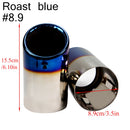 2Pcs/Set Chrome Plating Stainless Steel Car Exhaust Muffler Tip Pipes Covers for Audi A1 A3 A4 TT 2009-2015/VW Volkswagen PASSAT