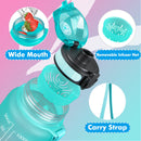 ZOMAKE 32oz Motivational Water Bottle with Time Marker,Leakproof  Sports Water Bottle BPA Free,Fruit Water Bottle Sports 1 Liter