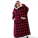 Super Long Hoodie Blankets Winter Oversized Hoodies Sweatshirt Women Men Christmas Hooded Blankets Pullover Giant TV Blanket