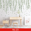 24 styles Plants Series Wall Stickers for Living room Bedroom Green Leaves Removable Wall Decals Vinyl DIY Eco-friendly Murals