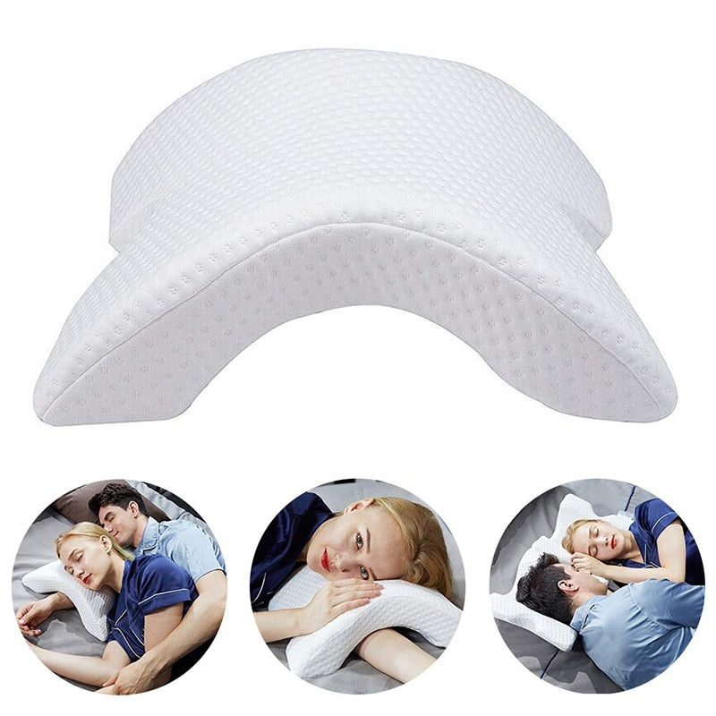 Ropa de cama de espuma viscoelástica, almohada de protección para el cuello, rebote lento, multifunción, memoria antipresión, almohada de mano, salud, cuello, pareja, almohada