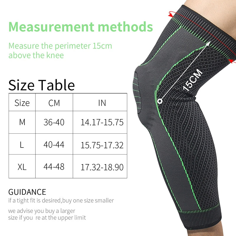 SKDK Warmth Sports Knee Brace Long Sleeve Cycling Running Workout Gym Sports Knee Pad Fitness Compression Knee Support