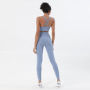 3.0 Pantalones deportivos de yoga de corte de una pieza Pantalones de yoga deportivos de tacto desnudo suave Cintura alta Gimnasio Jogging Fitness Legging atlético