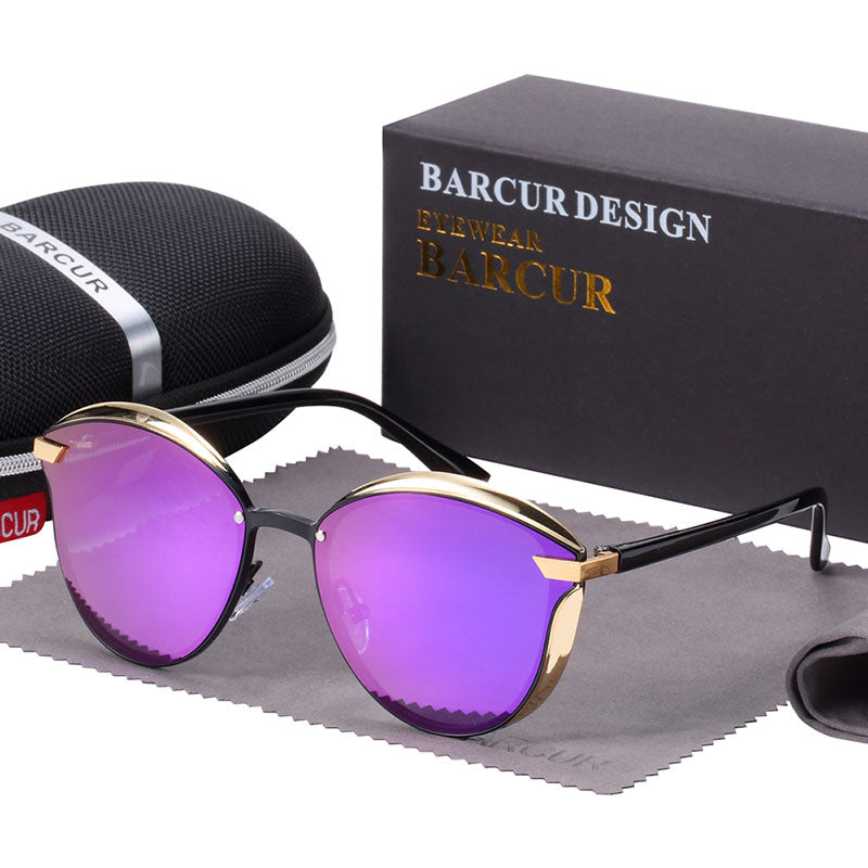 BARCUR Luxury Brand Women Sunglasses Polarized Sun glasses for Women UV400 Protection Lunette Femme