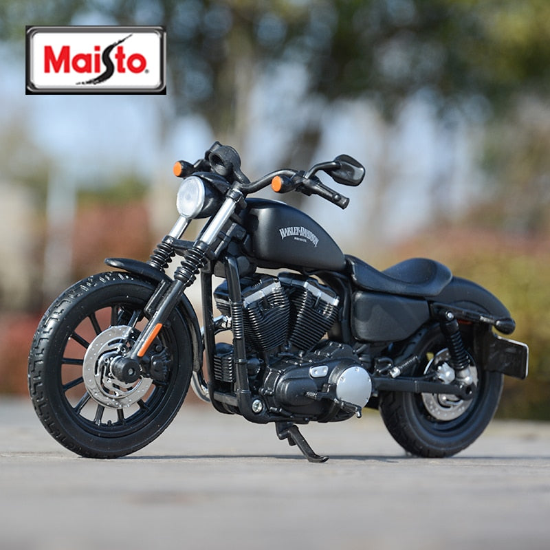 Maisto 1:12 Harley Davidson 2014 Sportster Iron 883 vehículos fundidos a presión coleccionables pasatiempos juguetes modelo de motocicleta