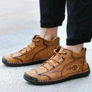 Comfortable Casual Leather Shoes Men Sneakers Leather Loafers Handmade Men Shoe Winter Breathable Flats Shoe Hot Sale Moccasins
