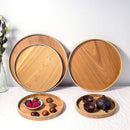 Solid Wood Plate Dessert Serving Tray Bread Fruit Seasoning Holder Dessert Snack Dish Organizer Storage Plate trays decorative