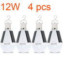 Rechargeable Led Bulb E27 LED Solar Lamp 7W 12W 85V-265V Outdoor Emergency Solar Powered Bulb travel Fishing Camping Light
