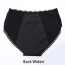 VIP Four Layers of Leak-proof Black Menstrual Underwear Women Lace Rose embroidery Breathable Physiological Period Panties
