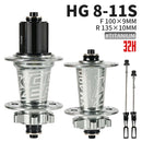 Koozer XM490 Hubs 4 rodamientos MTB Mountain Bike Hub delantero trasero QR o Thru 28/32/36 agujeros disco freno bicicleta Hub 8 9 10 11 12 velocidades