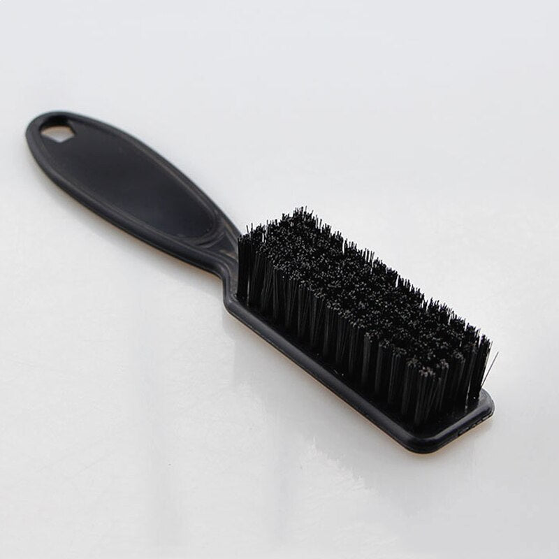 Fade Brush Comb Scissors Cleaning Brush Barber Shop Skin Fade Vintage Oil Head Shape Carving Cleaning Brush