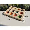 6/12pcs Crochet Wooden Rainbow Dolls in Beanies for Pastel Stackable Blocks Wood Natural Doll in Knitting Hat Montessori Toy