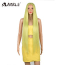 Noble Cosplay Wigs For Black Women Straight Synthetic Lace WIg 38 Inch Ombre Blonde Lace Wig Cosplay Blonde Synthetic Lace Wig