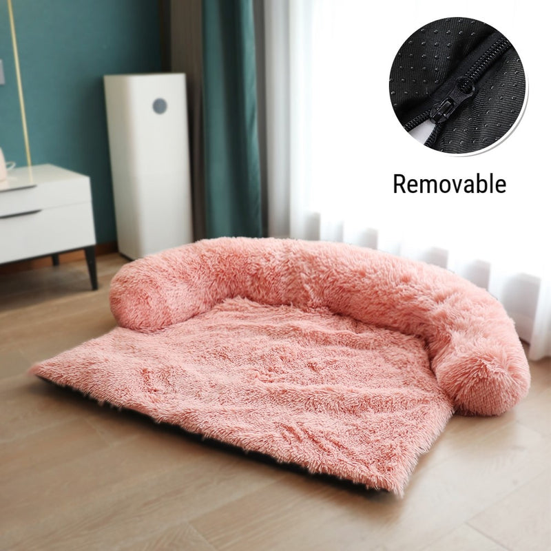 Large Dog Bed Mat Long Plush Winter Warm Cover Pet Mat Washable Thickened Pad Pet Blanket Sofa Cushion For Small Large Dogs Cats
