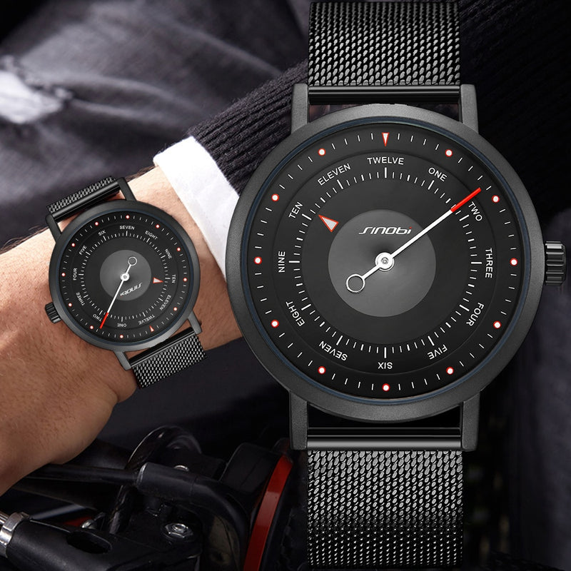 SINOBI, nuevo reloj de moda creativo, relojes deportivos para hombre, reloj de pulsera de cuarzo para hombre, reloj militar para hombre, reloj informal del ejército Masculino