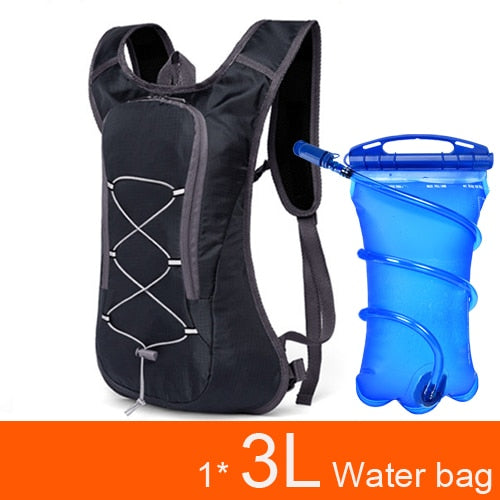 Mochila ultraligera transpirable para bicicleta, chaleco para correr, bolsa para ciclismo, maratón, paquete de hidratación portátil, opción de bolsa de agua de 3L