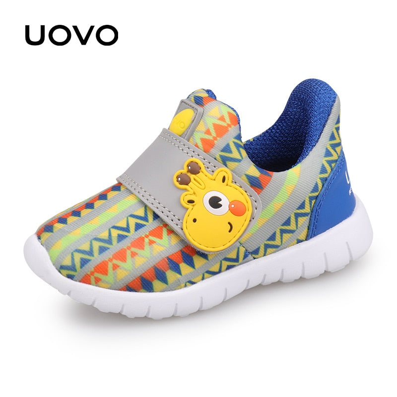 UOVO Baby-Kleinkind-Freizeitschuhe, Jungen, Mädchen, Frühling, atmungsaktiv, kleine Kinderschuhe, Klettverschluss, Größe Nr. 22–30