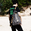 American Canvas Backpack Shoulder Bag yuan tong bao Vintage Bags Sports Gym Bag Travel Backpack Bucket Bag Men