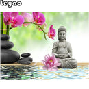 Rhinestone Painting DIY Diamond Painting Orchids Buddha Zen diamond Embroidery 5d mosaic Diamond cross stitch home decor