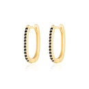 CANNER 100% 925 Sterling Silver Luxury CZ Crystal Circle Round Hoop Earrings for Women Piercing Earrings Silver 925 Jewelry