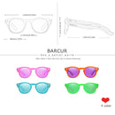 BARCUR Polarized kids sunglasses Round Boy Girl Zebra Wood Sun glasses Cat eyes UV400 Eyewear Oculos Gafas De Sol