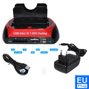 DeepFox USB2.0/Type C to 2.5 3.5 Inch Hard Drive Docking Station USB3.0 SATA IDE Dual Slots External SSD HDD Enclosure